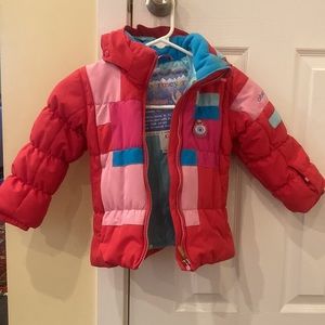 Obermeyer toddler girl winter jacket, 3T